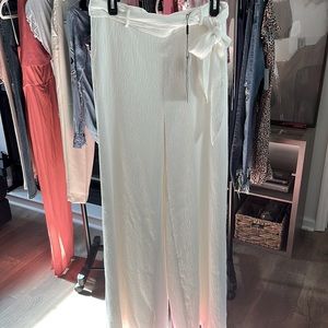 Halston Linen white pants